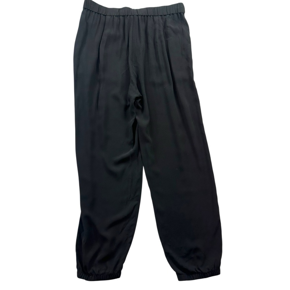 Eileen Fisher Black silk crepe joggers - Picture 2 of 11